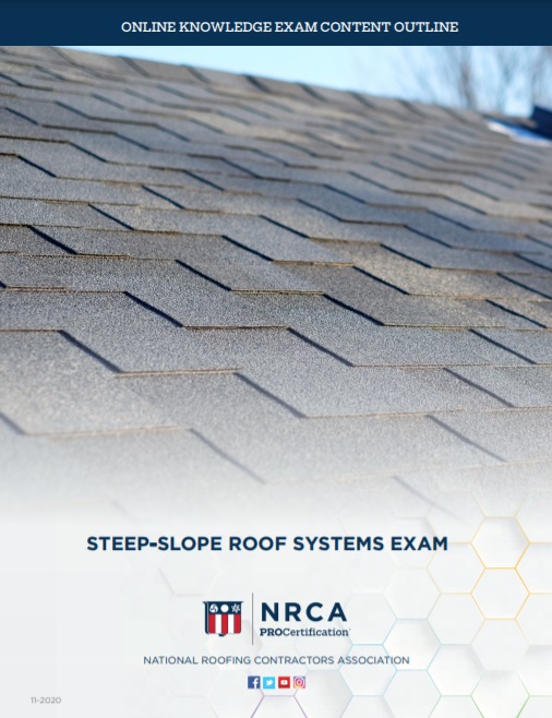 Steep-slope Roof Systems Exam Content Outline