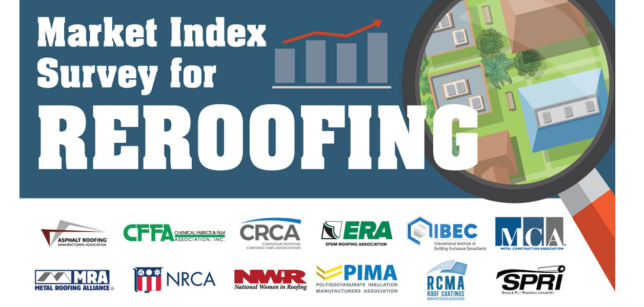 Participate in a market index survey for reroofing