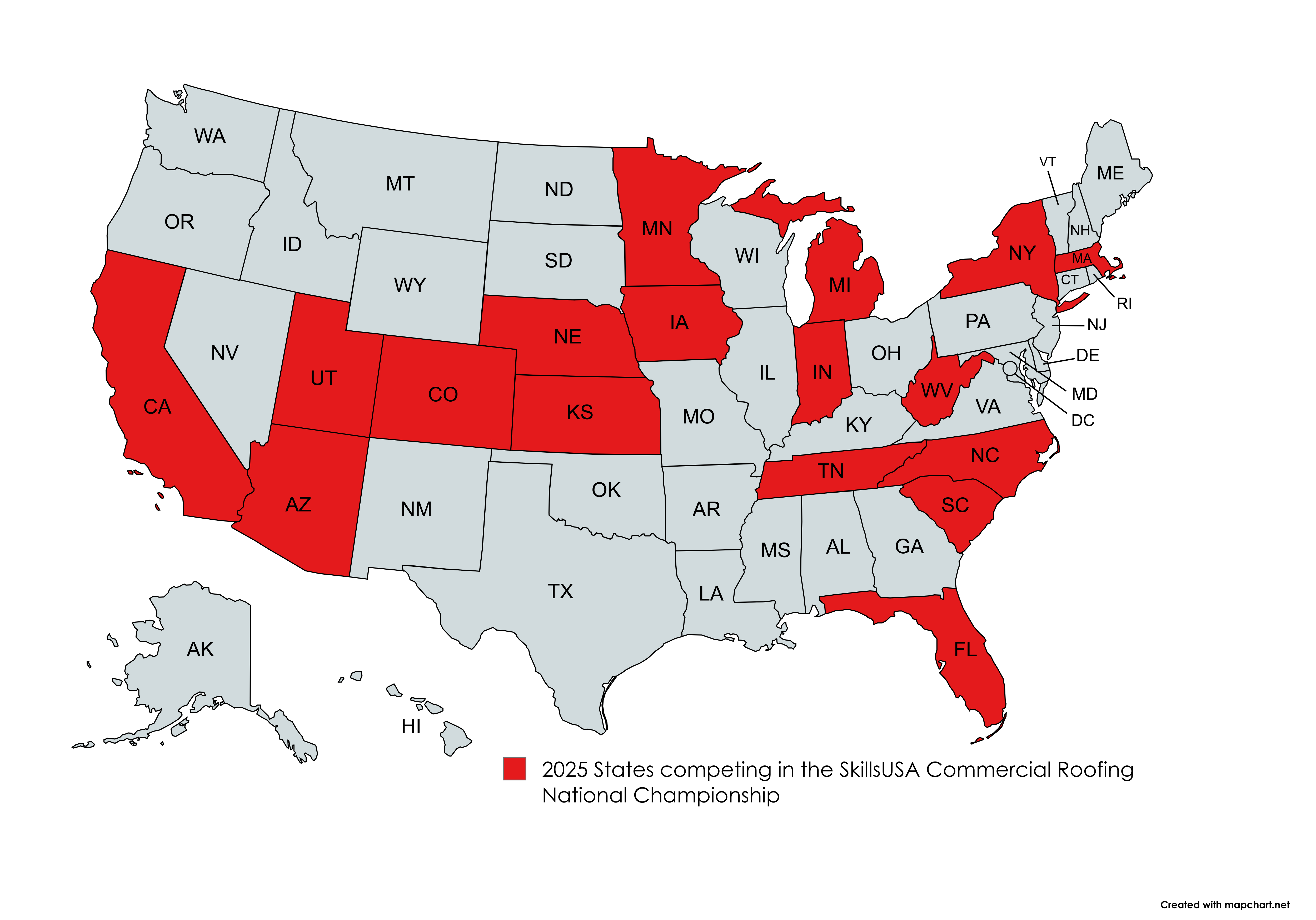 SkillsUSA Map