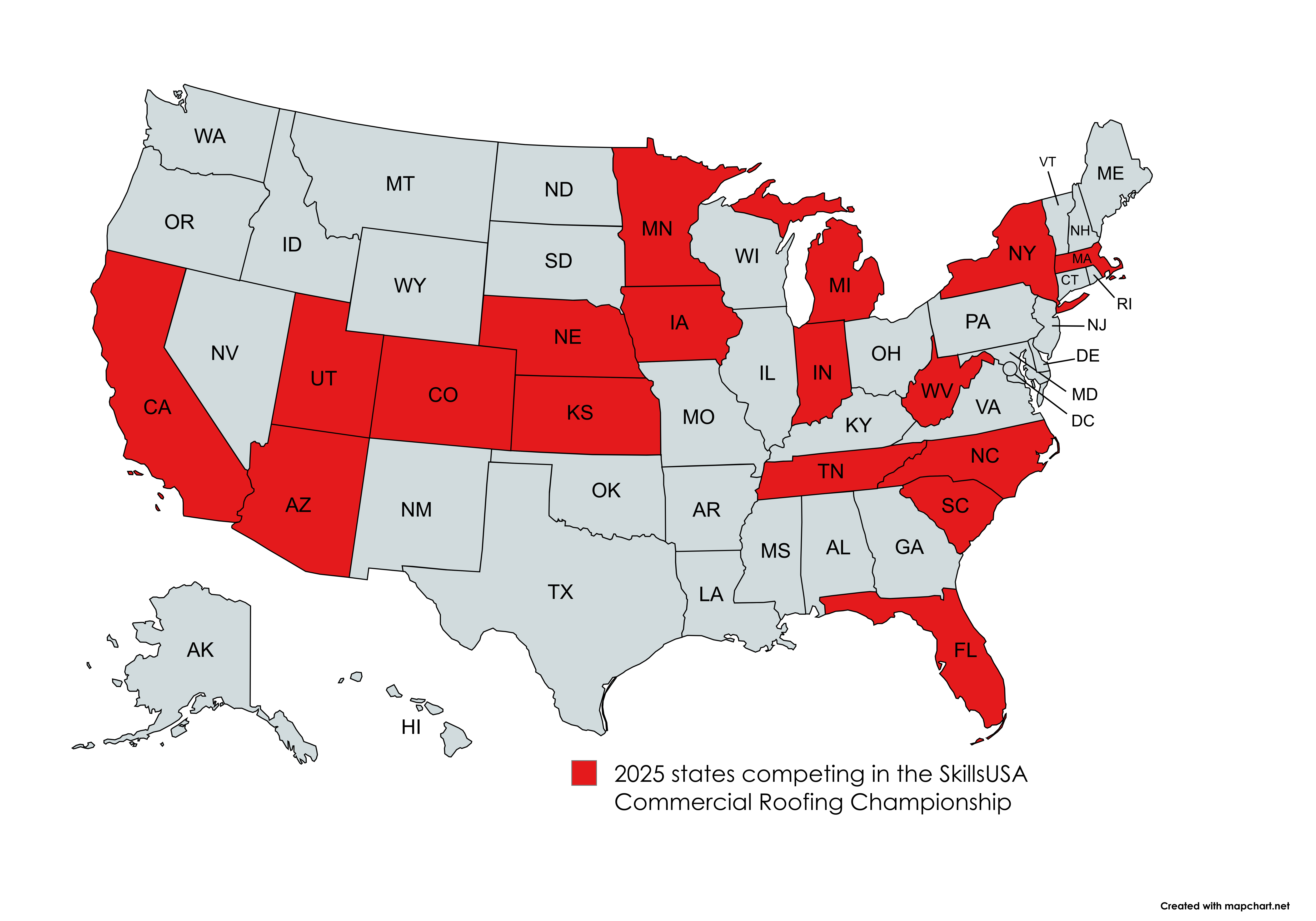 SkillsUSA Map