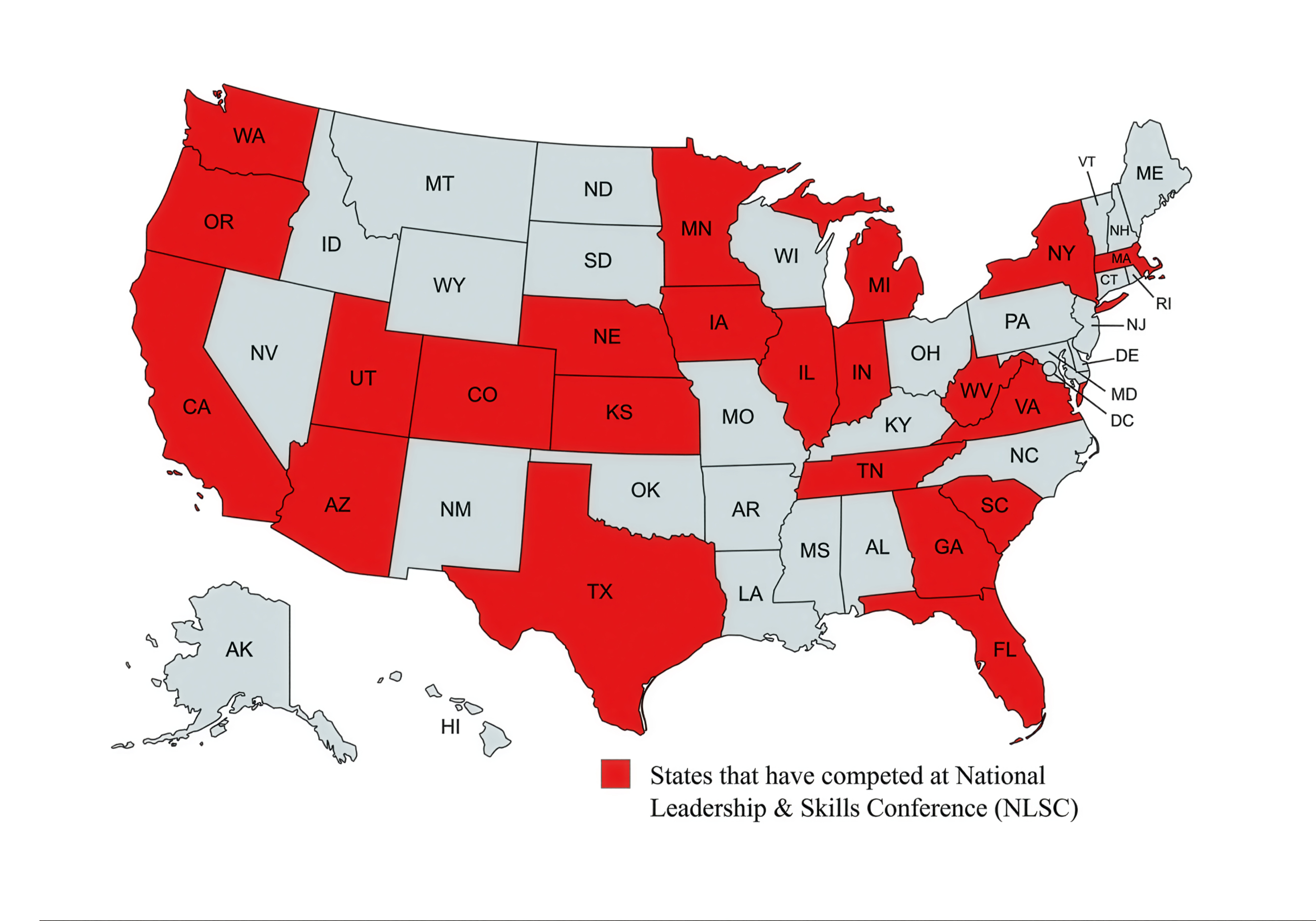 SkillsUSA Map