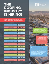 NRCA Workforce Recruitment Flyer: The Roofing Industry is Hiring!