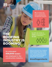 NRCA Workforce Recruitment Flyer: Industry is Booming: Woman